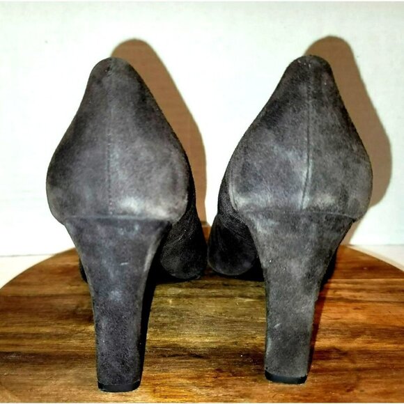 Antonio Melani Ohelo 100% Suede Leather Mid Pointed Toe Pumps Heels - Size 7M - Picture 5 of 9